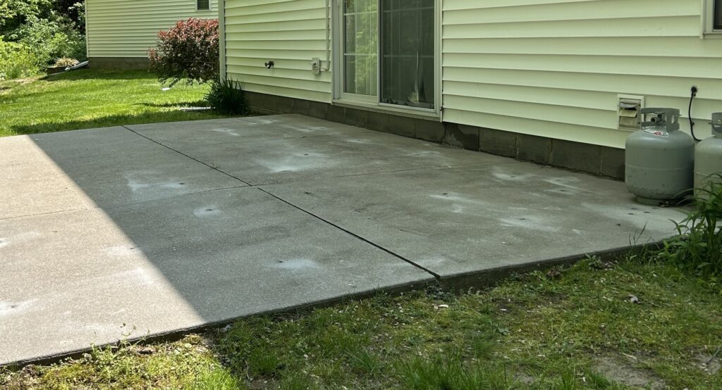 An image after a concrete leveling project that Vetcrete completed for a previous client